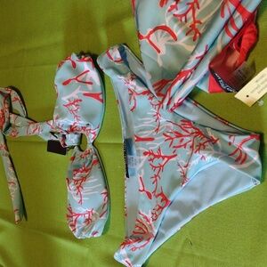 NWT Urban Lux Resort bikini with wrap.
